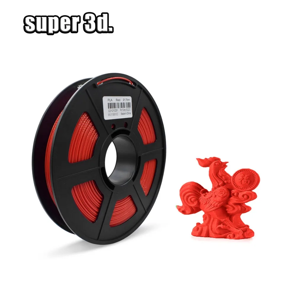 3d принтер 1,75 мм PLA нити печатные материалы пластик для 3d принтер Экструдер ручка аксессуары Красный Белый filamento pla