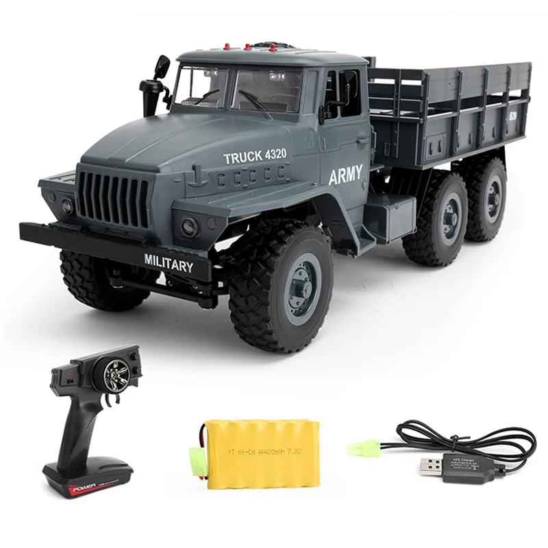 

WPL Ural Radio Controlled Cars 1:16 6WD simulation RC Crawler Military Truck Body Assemble kids toys