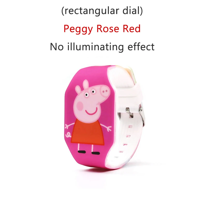 Peppa часы с изображением свинки Джордж Свинья многофункциональные детские спортивные силиконовые светодиодный сенсорный электронные часы лучший подарок для детей