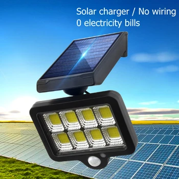 

Outdoors Motion Sensor Sunlight Outdoor Security Light Wall Lamp Waterproof Wall Security LED Solar Powered Light