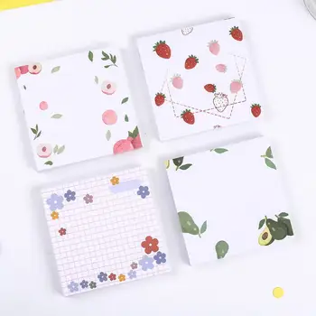 

Kawaii Flower Kiwi Fruit Memo Pad Avocado Strawberry Sticky Note Cute stationery Notepad Memopad School Office Decoration Sheet