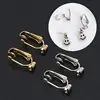 Earrings Adapter Ear Clips Converter For Non-pierced People Clip On Metal Component DIY Jewelry Making Tool Findings 1