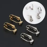 Earrings Adapter Ear Clips Converter For Non-pierced People Clip On Metal Component DIY Jewelry Making Tool Findings 1