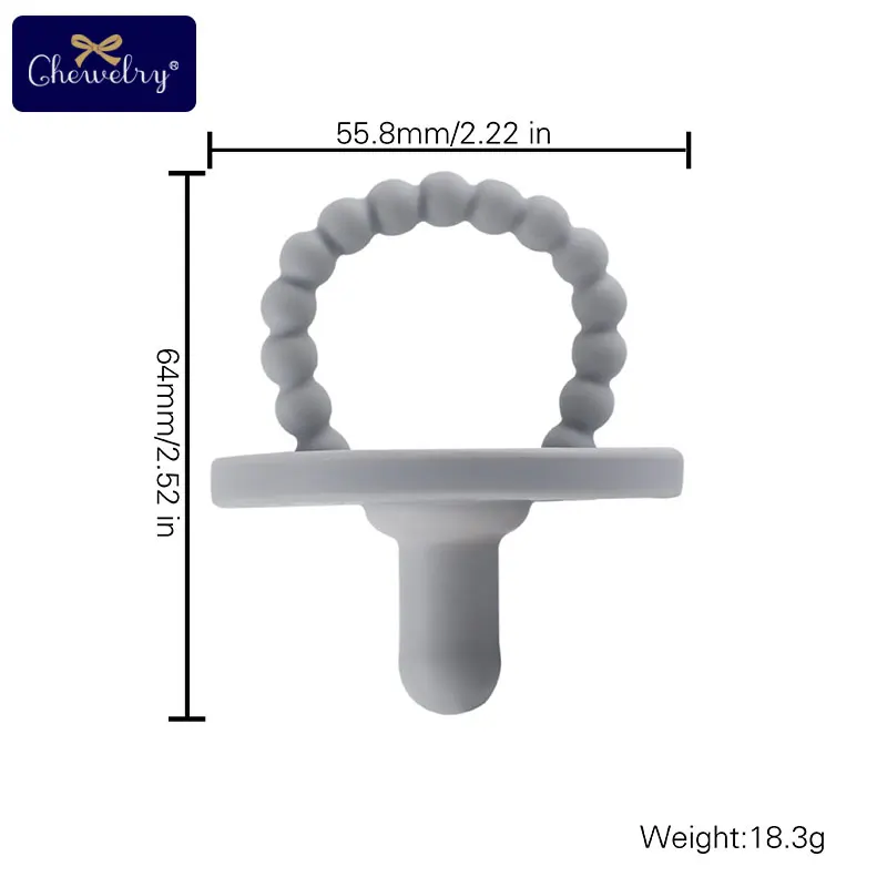 Baby Silicone Teether Infant Nipple Pacifier Pendant BPA Free Teething Toys Nursing Accessories Gift Children's Products Toys