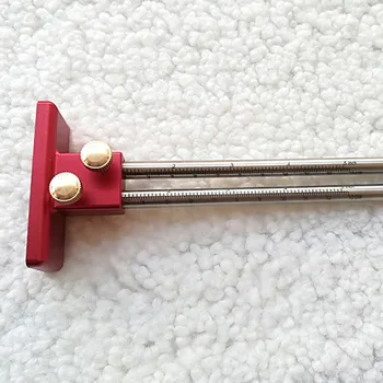 

Ruler Scriber Tool Scale bar Woodworking Line Measurement Portable Gauge