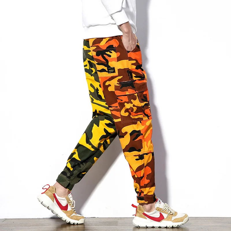 

2020 Spring Main Push Large Size Japanese-style White Walls Camouflage Mixed Colors Casual Harem Pants M-5x HK70