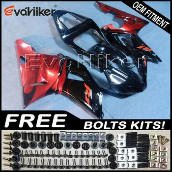 

Custom fairing for YZF-R1 2000-2001 ABS plastic motorcycle hull Injection mold red black+Gifts