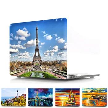 

Landscape Painting Hard Laptop Case for MacBook Air Pro Retina 11 12 13 15 Inch Case for Macbook Air Pro 13 16 A1932 A2141 Cover