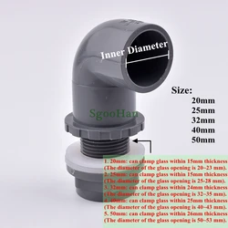 Versatile PVC Elbow Connector for Aquarium and Home DIY Projects (1pc)