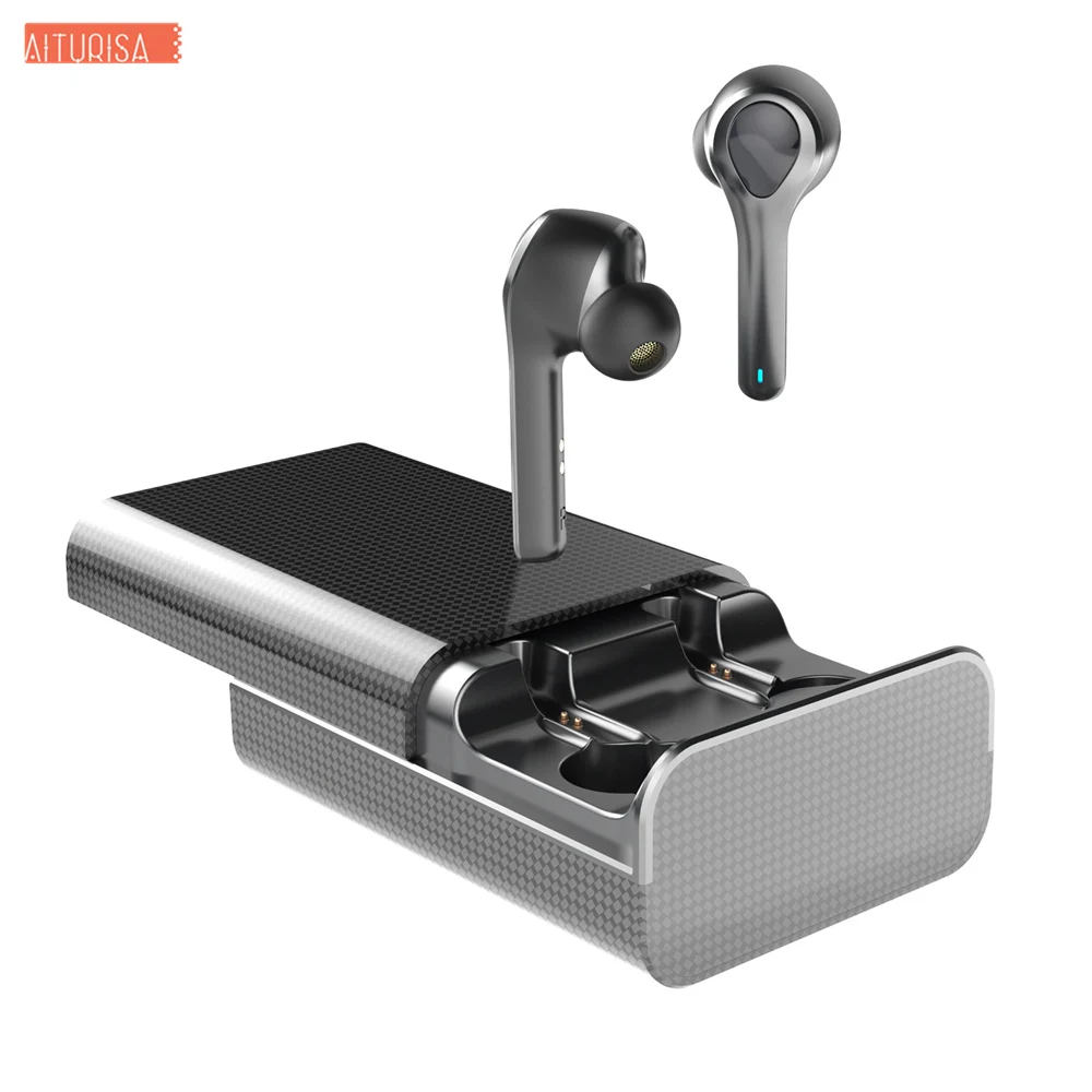 

Wireless Earbuds Support AAC Digital Display Charging Box Bluetooth 5.0 Earphone HiFi HD Sound 5 Hours Music Time For iPhone 7 8