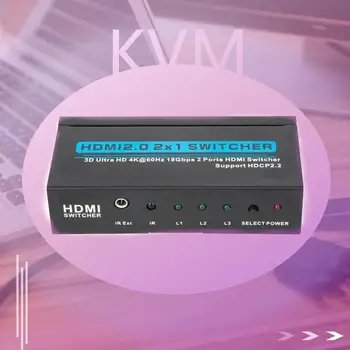 

Hdmi2.0 Three-in-one-out Switcher Hdmi2.0 3D 4kx2k@60hz Hdcp2.2 Switcher Hdmi Splitter for Hdtv Dvd Tv Box T-303E US Plug ONLENY