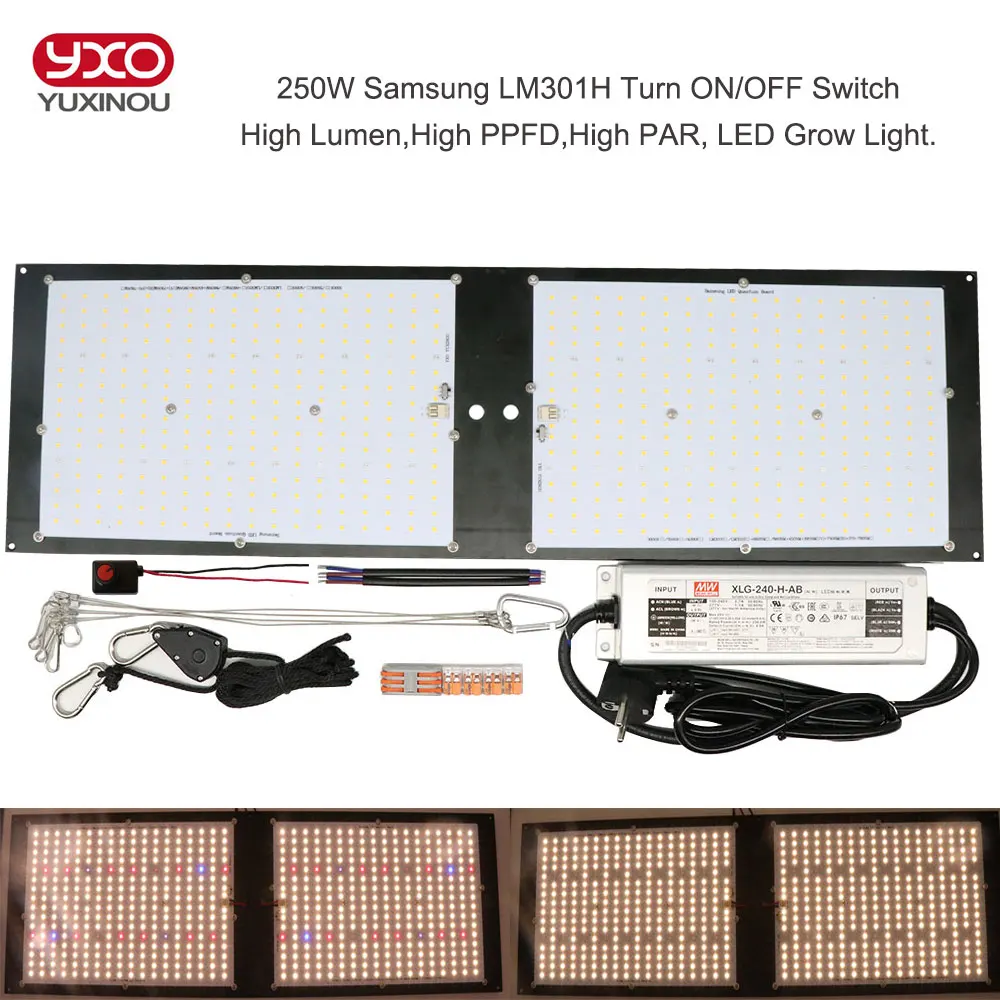 240w Samsung LM301H+660nm IR & UV full spec LED grow light Quantum Board 2000w 