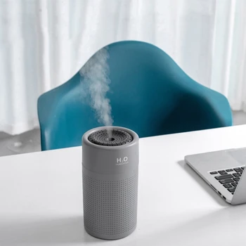 

2000Mah Portable Air Humidifier 750Ml Large Capacity Desktop Ultrasonic Water Mist Diffuser Water Sprayer Mist Maker Gray