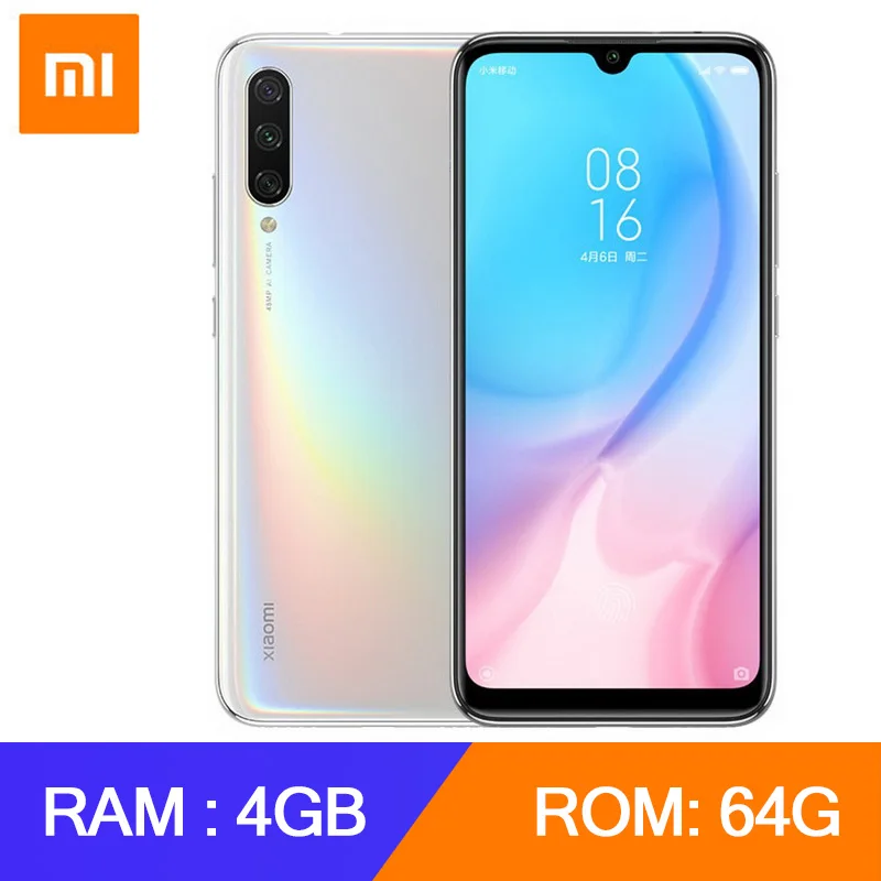 

Xiaomi Mi A3 4G Phablet With 4GB RAM 64GB ROM, Original Global Version 6.088 Inch Octa-Core 4030mAh Battery Smartphone - EU Plug