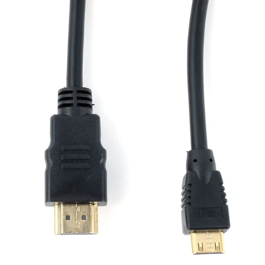 1 м, 1,5 м, 2 м, 3 м высокоскоростной позолоченный HDMI к MINI HDMI штекер HDMI кабель 1,4 Версия 1080p 3D для планшетов DVD