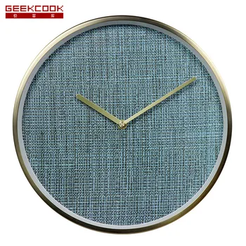

Luxury Round Simple Glass Wall Clock Metal Nordic Kitchen Living Room Wall Clock Modern Design Reloj Pared Home Decor BW50WC