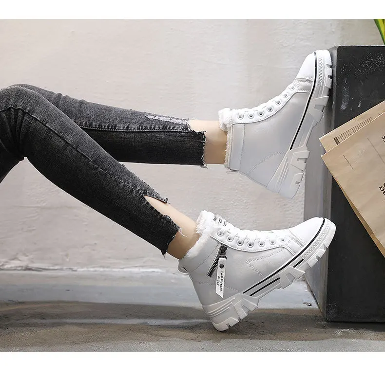 Very Good Quality Outdoor Winter Plush Casual Shoes wear Female Snow Boots Footwear zapotos mujer Warm sneakers