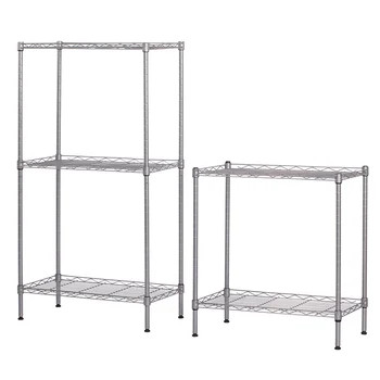 

[US-W]Changeable Assembly Floor Standing Carbon Steel Storage Rack Silver