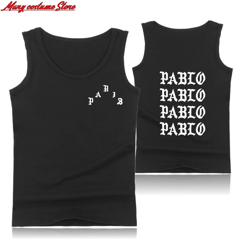 I Feel Like Paul Pablo Kanye West Printing Cotton Coat Men Summer Sleeveless Tank Tops 2019 Hot Trend Casual Clothing Vest | Мужская