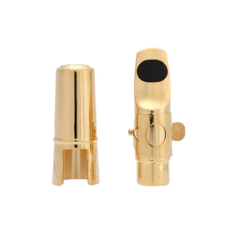 Джаз сопрано саксофон 5с металлический мундштук+ подушки+ крышка пряжка с золотым покрытием