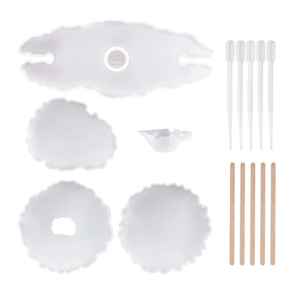

15pcs/set DIY Wine Rack Silicone Molds Kits For Making Wine Rack Mold Tools With Stirring Bowl and Wooden Craft Ice Cream Sticks
