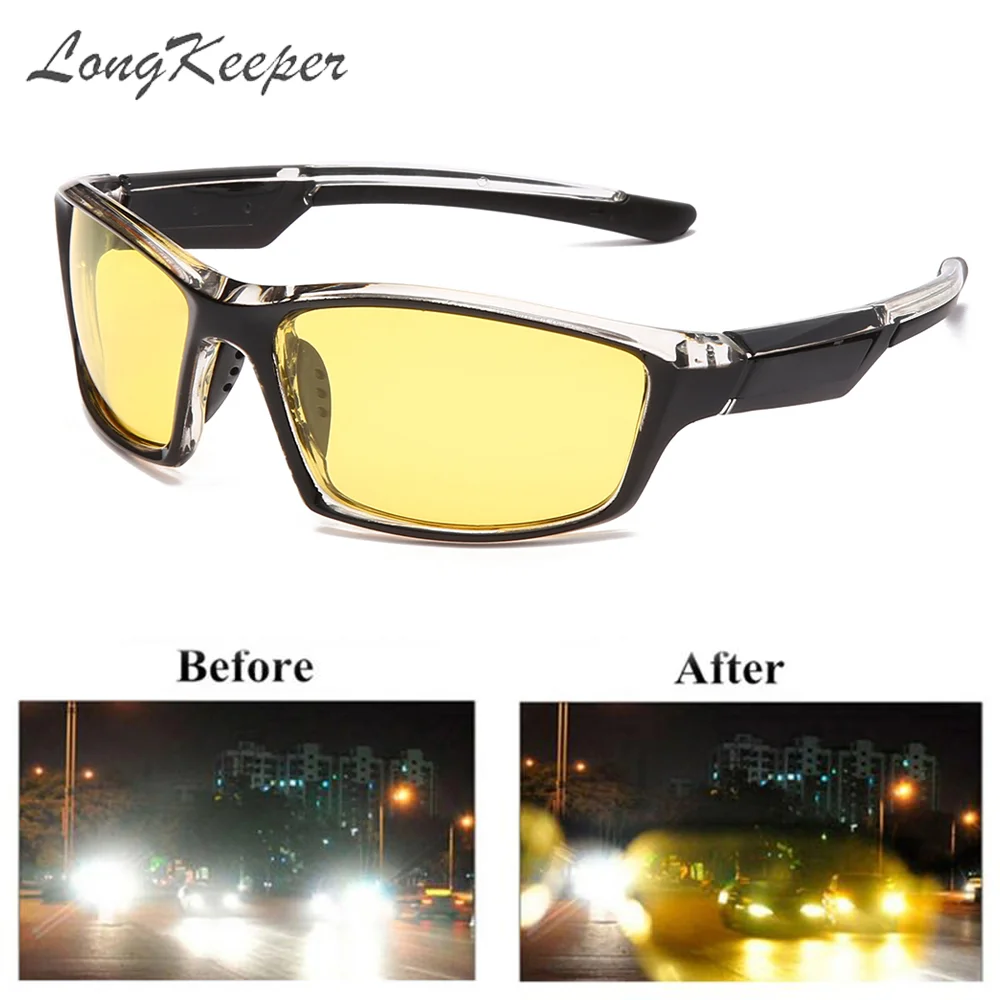 LongKeeper occhiali da vista classici antiriflesso per la visione notturna  occhiali da sole con lenti gialle polarizzate da uomo occhiali da pesca di  sicurezza Oculos|Men's Sunglasses| - AliExpress