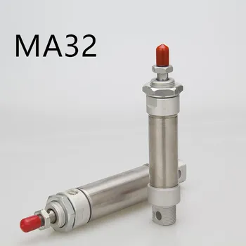 

Freeshipping Stainless Steel Pneumatic cylinder with magnet MA32 bore 32mm stroke 25-500mm double acting Single Rod Air Cylinder