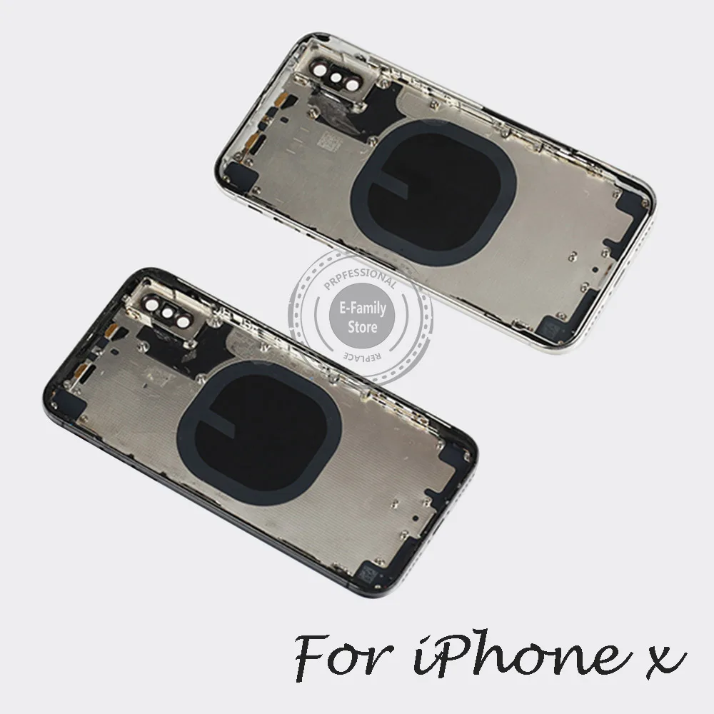 Для iPhone 8 8G 8 Plus 8 P батарея задняя крышка Дверь задняя крышка+ средняя Рамка для iPhone X XR Корпус чехол с sim-лотком боковые ключи
