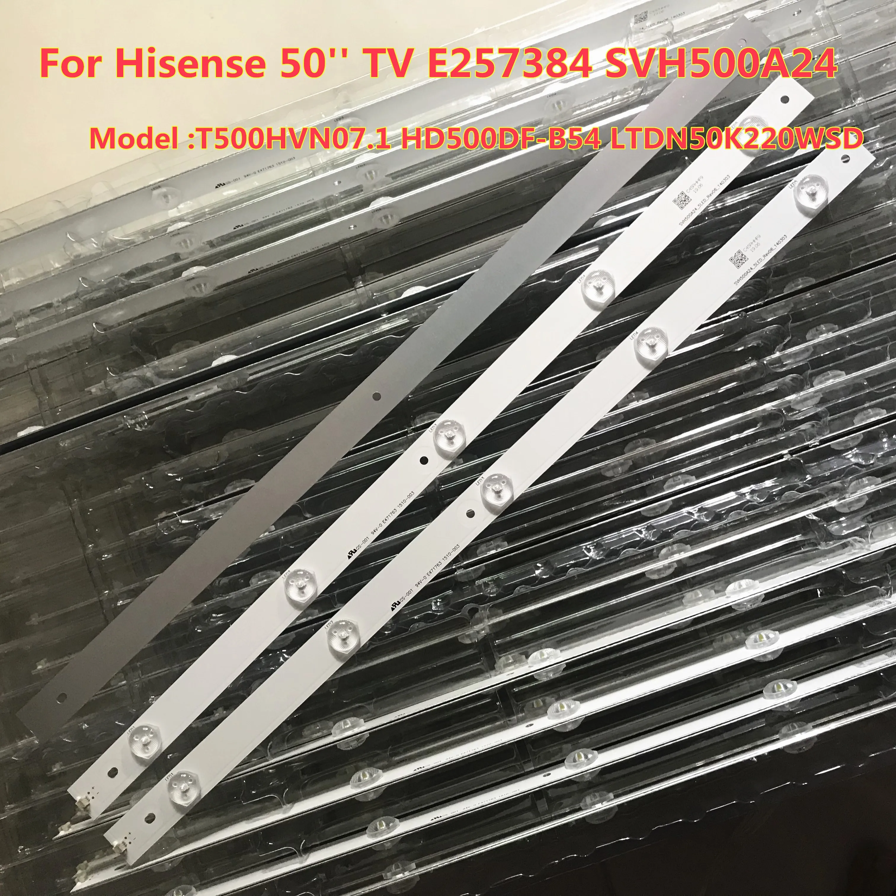11 шт. 493 мм светодиодный ленты 5 светодиодный s Для Hi чувство 50 ''ТВ E257384 SVH500A24 5 светодиодный Rev06 140303 T500HVN07.1 HD500DF-B54 LTDN50K220WSD