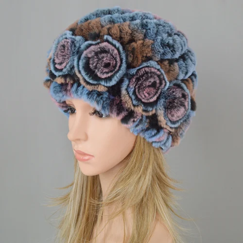 color5 Бестселлер inverno mulheres rex Chapeu de coelho de luxo mulheres lindas chapeus boina de couro boinas para mujer - Цвет: color5