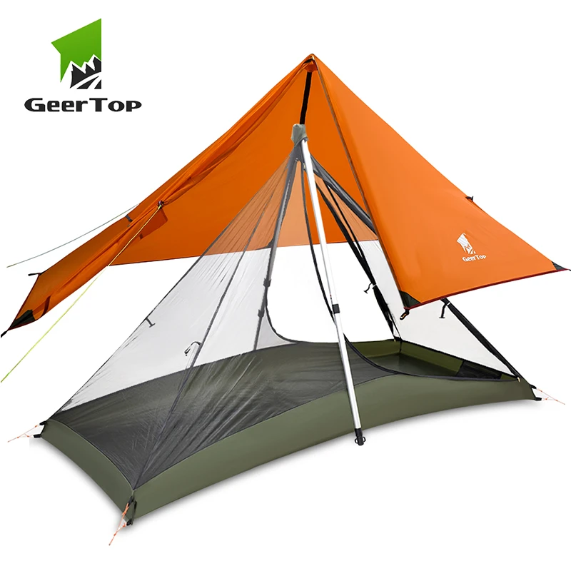 1 person trekking pole tent