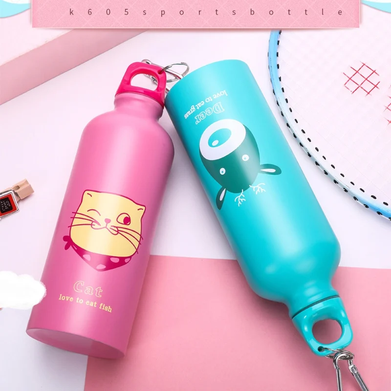 500ml Cute Water Blttle Lovely Animals Outdoor Portable Sports Cycling Camping Hiking Bicycle School Kids Water Bottle