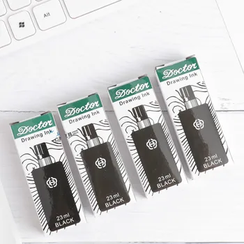 

Authentic Hero Needle Pen Ink Bottle Engineering Professional Drawing Pen Bottled Ink Filling 23ml Black Ink Adding Supplement