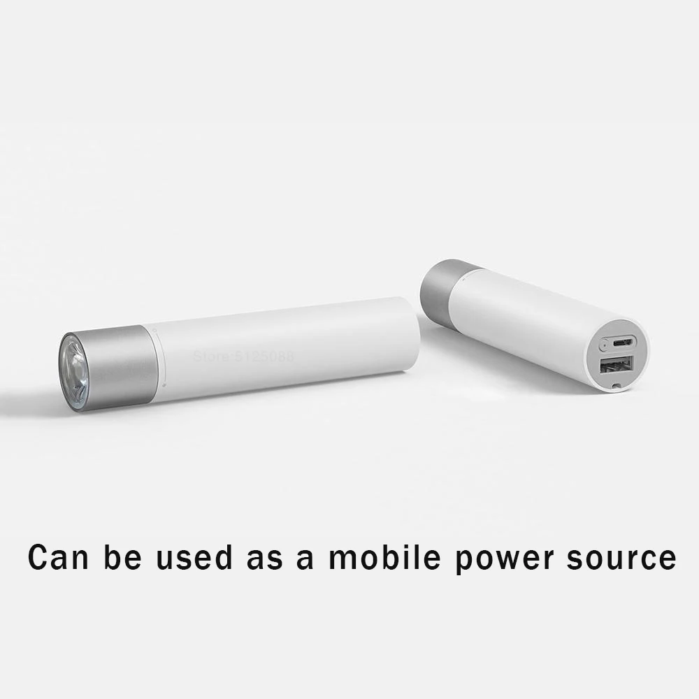 XIAOMI MIJIA светодиодный светильник-вспышка, ультра яркий фонарь, usb зарядка, походный светильник, велосипедный светильник, SOS, светильник-вспышка, может использоваться в качестве мобильного питания