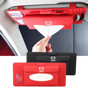 

Car Leather Hanging Tissue Box CD Card Clip for Mazda 2 3 5 6 MX5 MX3 Axela Atenza Speed CX5 CX3 CX7 CX9 RX8 RX7 Accessories