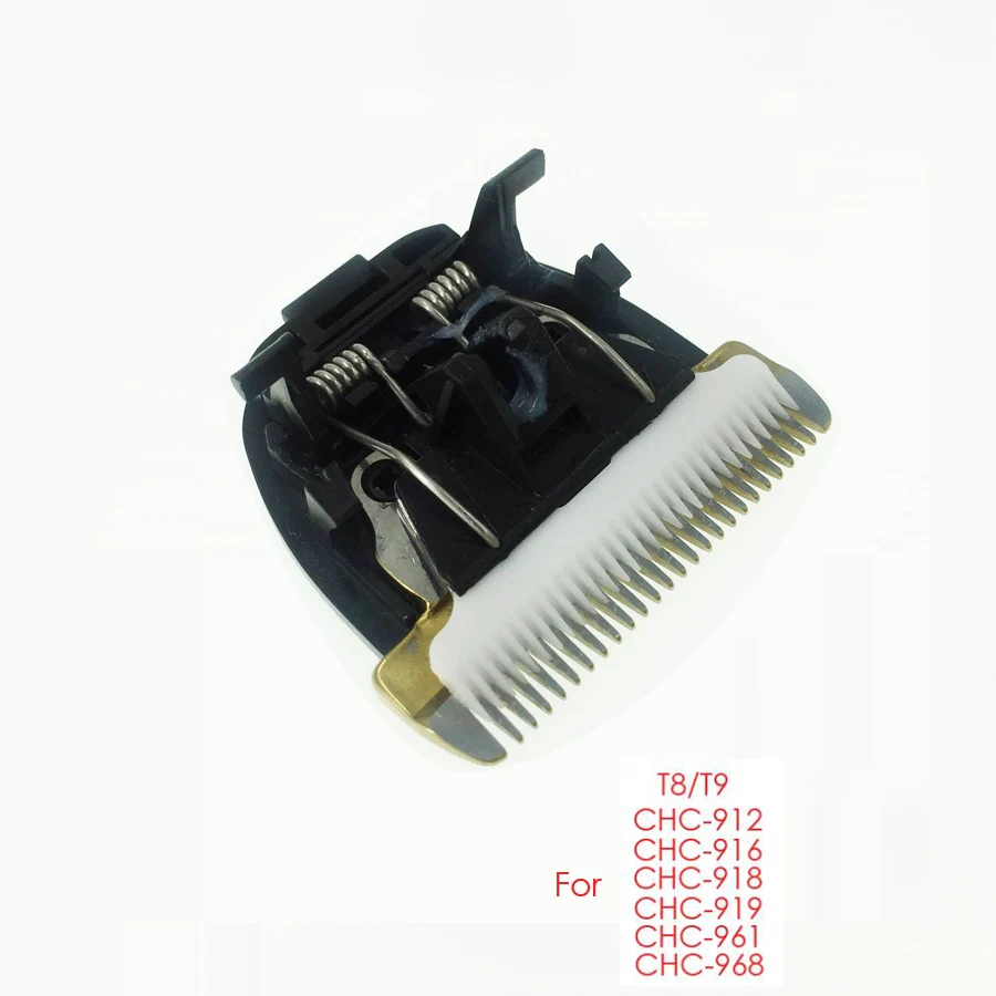 for T8 916 961 968 Керамическое титановое лезвие для T8 CHC916 961 968 969 970 980 профессиональная машинка для стрижки волос режущая головка Запасной нож - Цвет: for T8 916 961 968