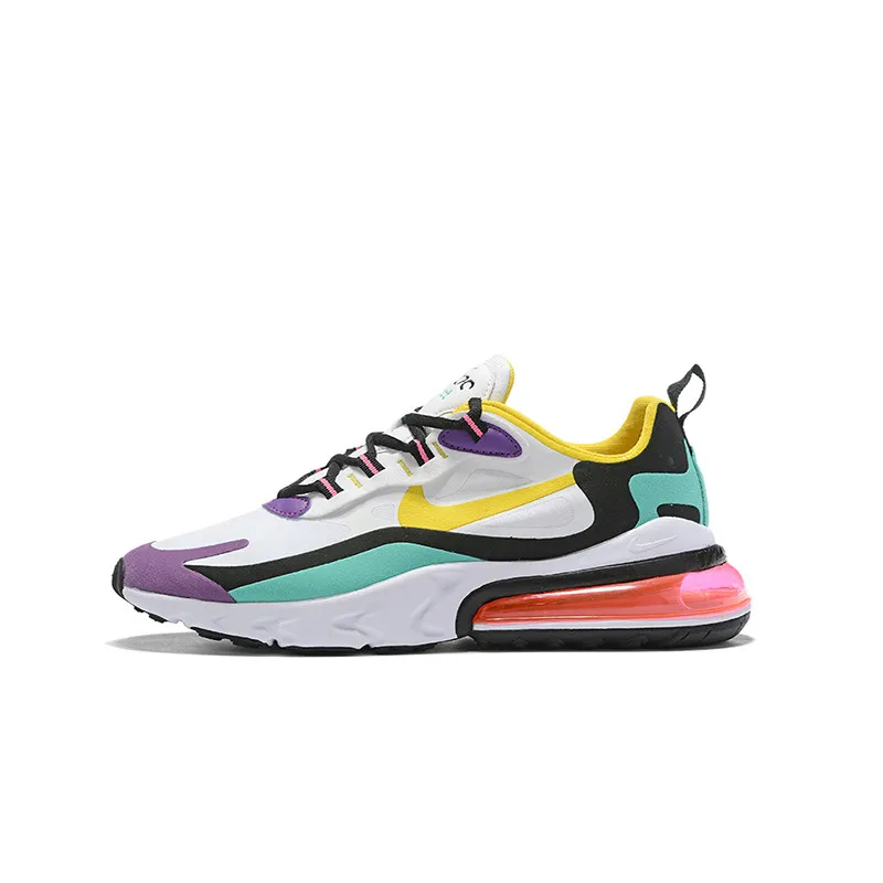 AT6174-101 Оригинальные женские спортивные кроссовки для бега Nike Air Max 270 React, модные удобные кроссовки нового цвета, подходящие AT6174-002 - Цвет: AT6174-101
