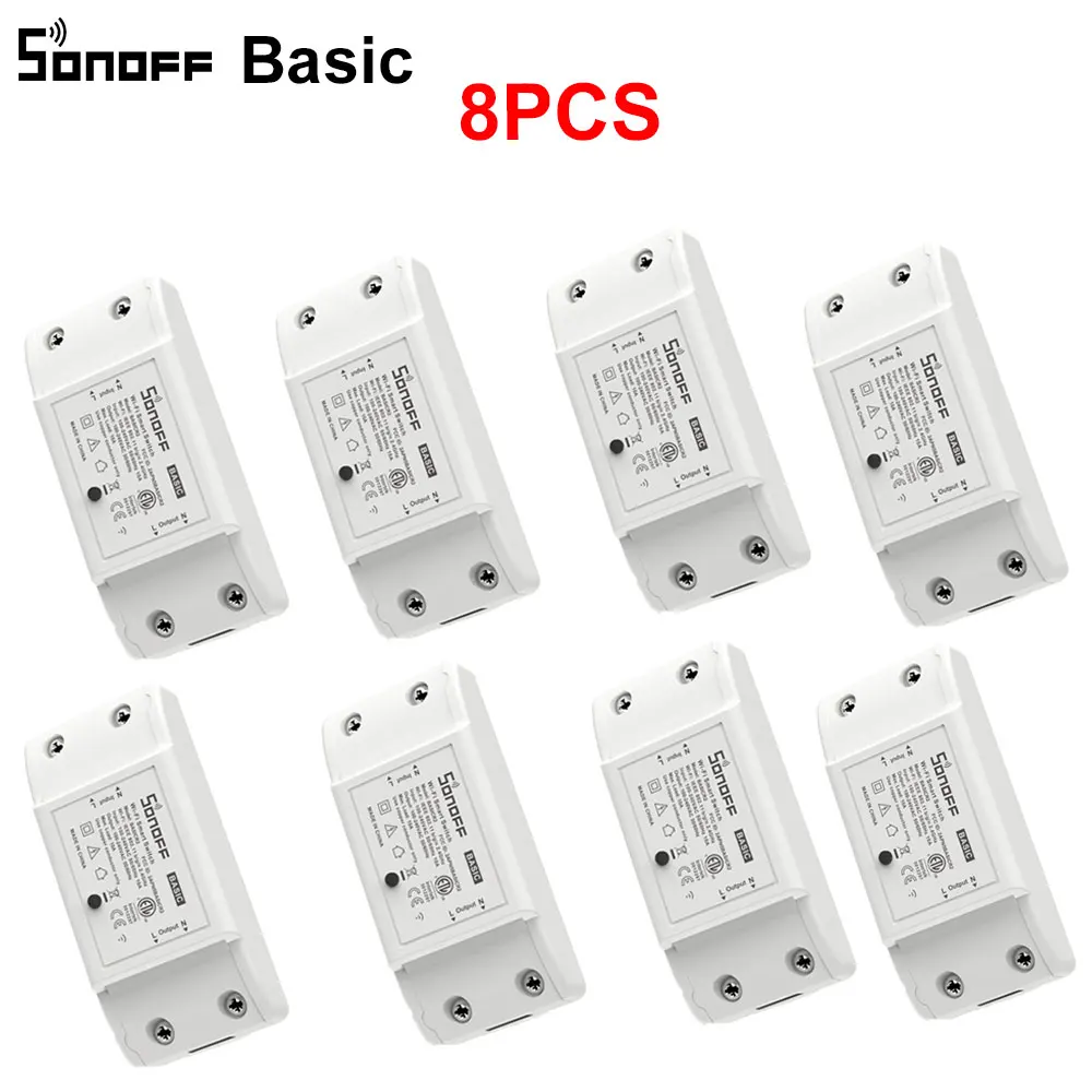 Itead SONOFF Basic R2 Wifi Switch Module Smart Home Timer Light Switch Universal DIY Switch Works With Alexa Google Home 