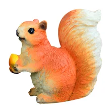 Смола милые аксессуары для украшения ремесло дом коттедж, сад имитация белки Фея похожая на настоящую миниатюрные Звери для микро ландшафтного дизайна