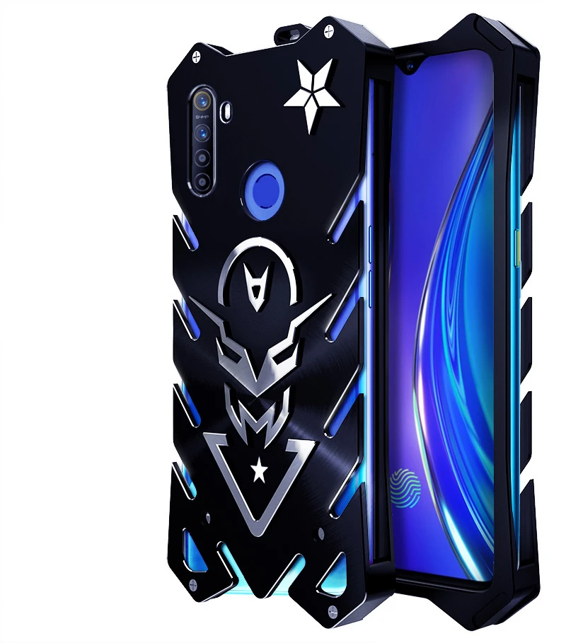 Realme 5 Pro Realme5 Pro Чехол 6,3 дюймов Роскошный Thor сверхмощный армированный цельнометаллический алюминиевый сплав чехол для телефона чехол Realme Q