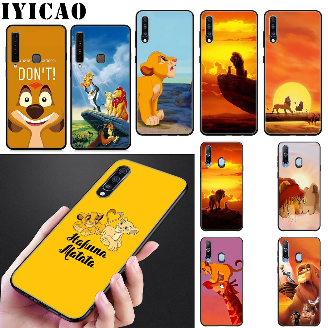

IYICAO New Lion king Luxury Soft Silicone Case for Samsung J6 A9 A8 A7 A6 Plus 2018 A5 A3 2016 2017 Phone Case