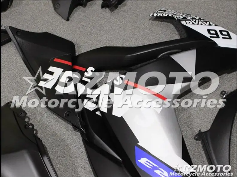 4 подарки ABS литьевая форма мотоцикл Обтекатели подходит для YAMAHA R3 R25- 15-19 Кузов Набор на заказ серебряный черный крутой