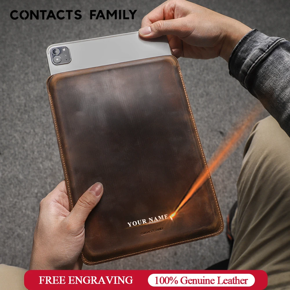 Contacts Family Genuine Leather Case For iPad Air Air