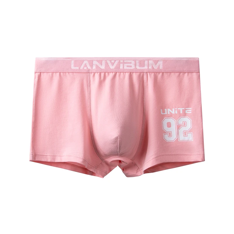 

7Pcs/Set Men's Week Underpants Boxer Shorts Printed Sexy Soft Breathable Pants Mid Waist Cotton Comfortable U Convex Underwear