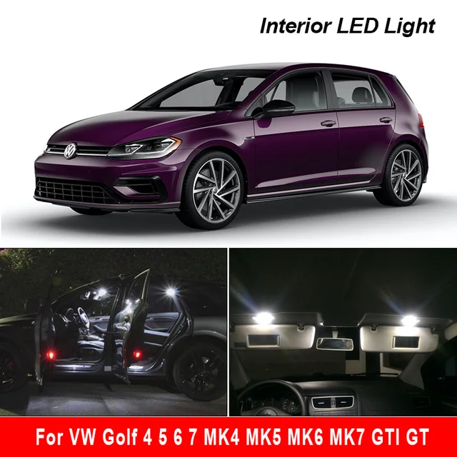 Interieur Led Voor Volkswagen Vw Golf 4 5 6 7 MK4 MK5 MK6 MK7 Gti Gt Canbus Voertuig Lamp Indoor dome Kaart Reading Light Kit