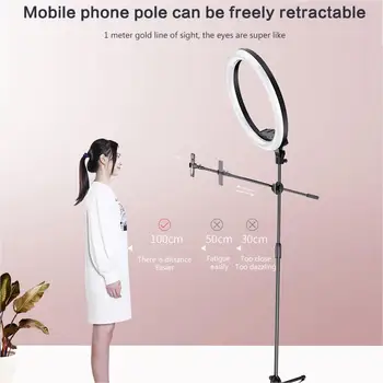 

1.8m Tablet Floor Stand Holder For iPad Phone Metal Holder Fill Light Beauty Eye Protection Lamp Live Broadcast Tripod Support