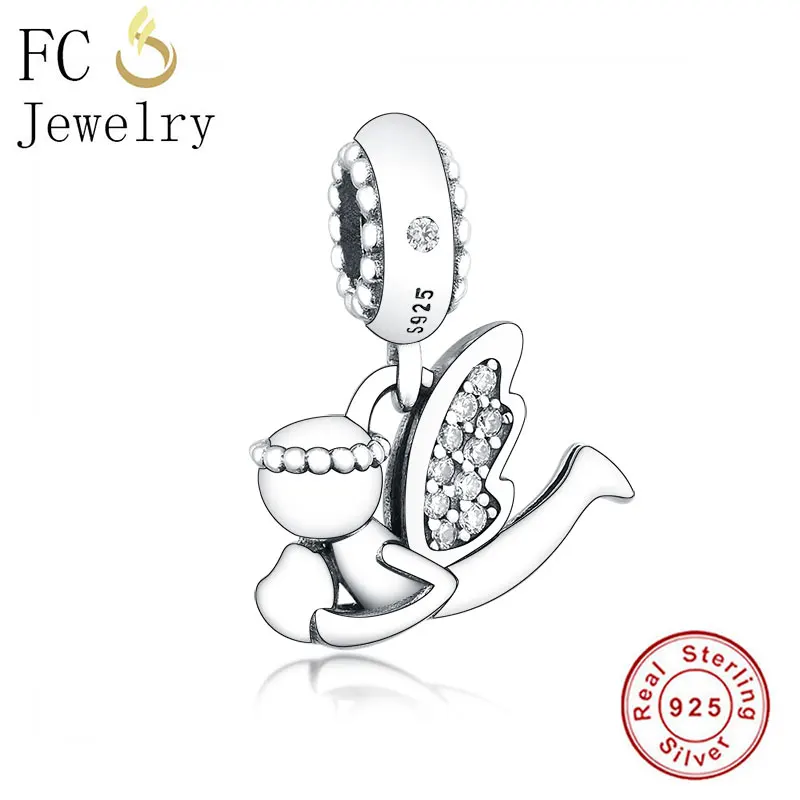 FC Jewelry подходит для брендового браслета 100% Серебро 925 пробы крылья ангела