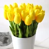 5Pcs Tulip Artificial Flower Real Touch Flower Fake Tulip Bouquet Garden Home Decorative Birthday Party Gift Wedding Decorations 2