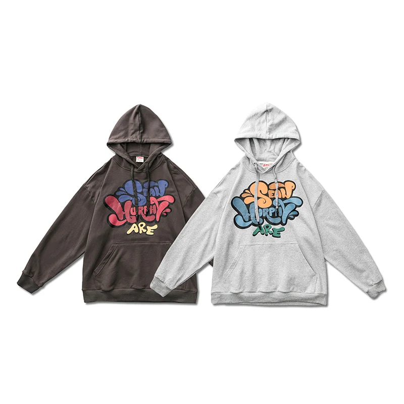 

American trendy brand simple skateboard sweater graffiti trendy brand hooded sweater