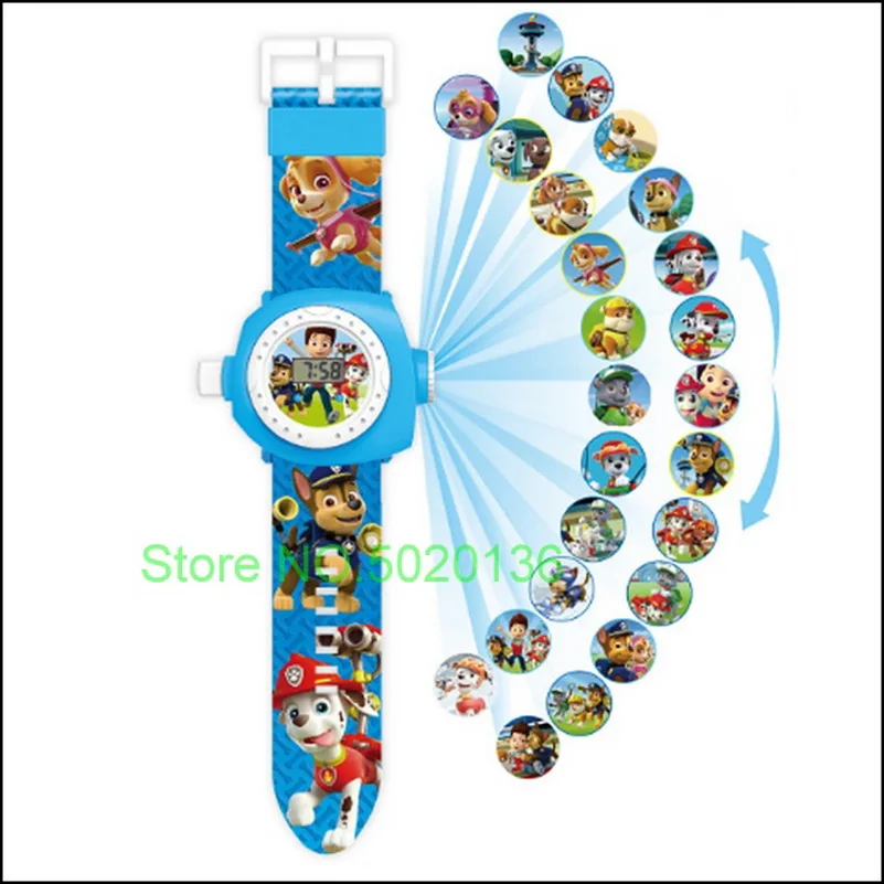 thumbnail image 1 of Nuevo reloj de juguete de dinosaurio con patrón de proyección 3D, figura de anime para niños, reloj electrónico de Pokémon, Pikachu, Spiderman, reloj de pulsera brillante, 1 of 5